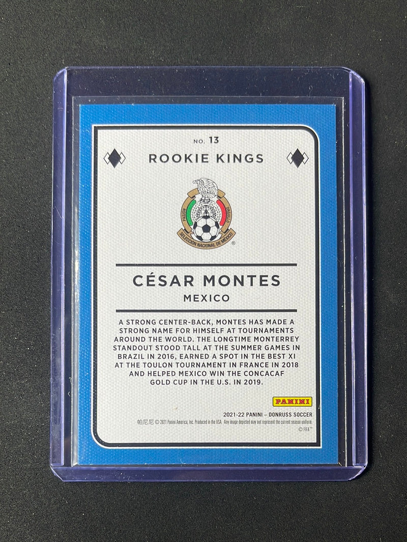 2021-22 Panini Donruss Road To Qatar Cesar Montes Rookie Kings