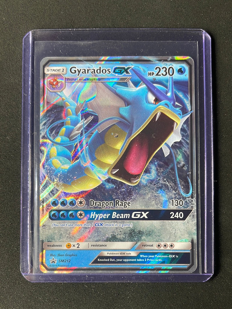 Pokemon TCG Sun & Moon Black Star Promo Gyarados GX SM212