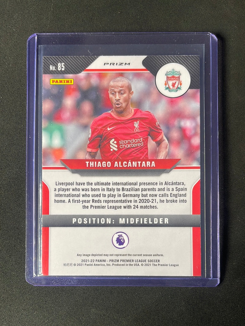 2021-22 Panini Prizm Premier League Thiago Alcantara Pink