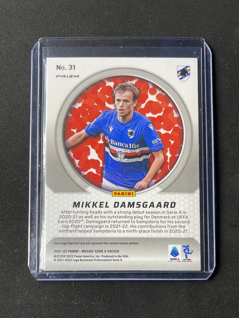 2021-22 Panini Mosaic Serie A Mikkel Damsgaard Men Of Mastery Mosaic