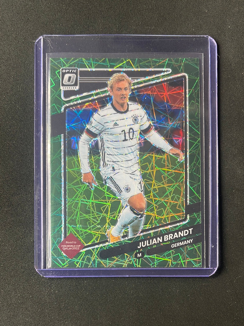 2021-22 Panini Donruss Road To Qatar Julian Brandt Green Velocity