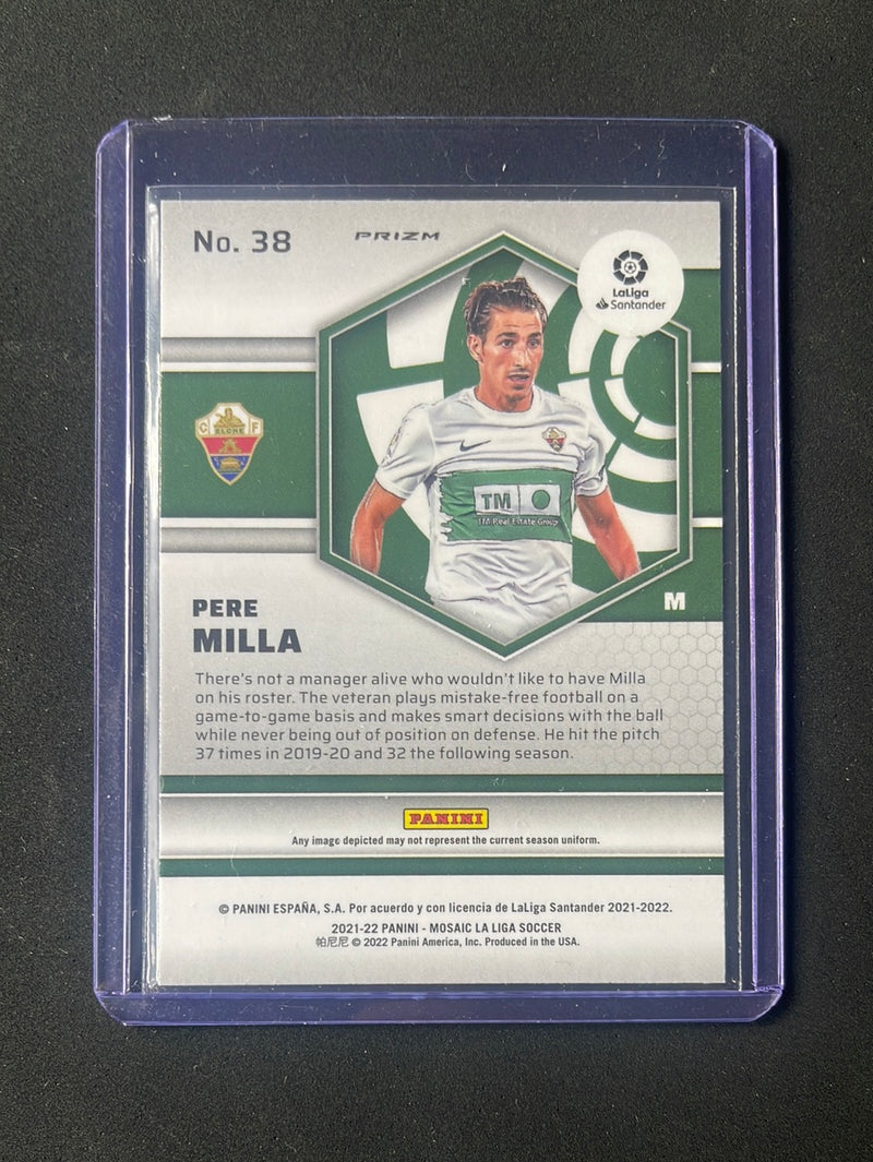 2021-22 Panini Mosaic La Liga Pere Milla Red