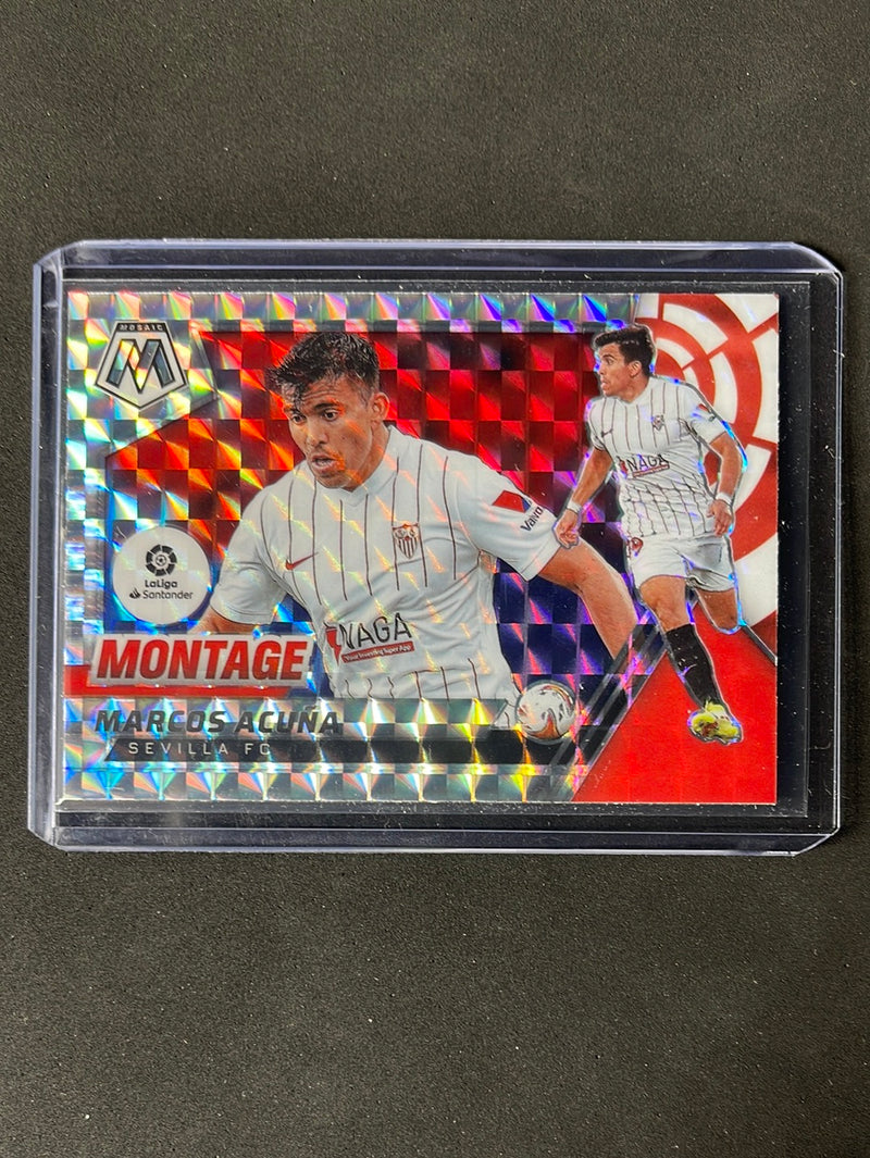 2021-22 Panini Mosaic La Liga Marcos Acuna Montage