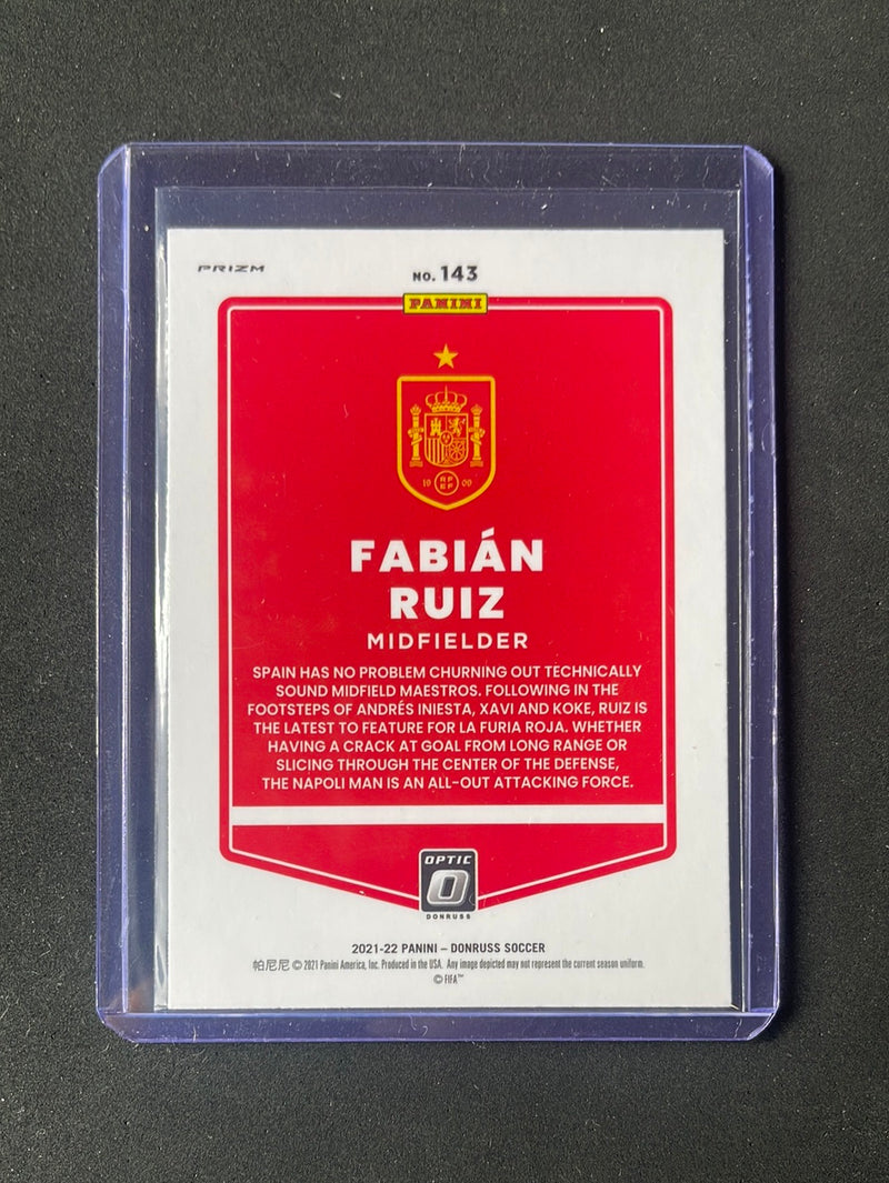 2021-22 Panini Donruss Road To Qatar Fabian Ruiz Optic Silver