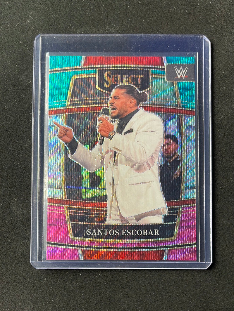 2022 Panini Select WWE Santos Escobar Concourse Tri-Color