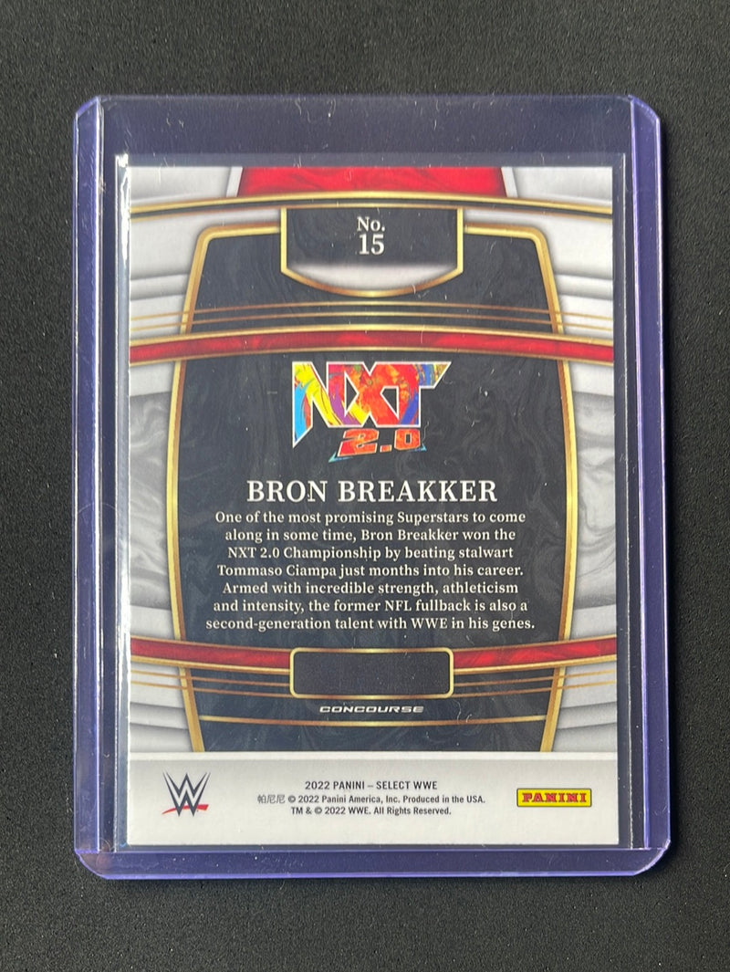 2022 Panini Select WWE Bron Breakker Concourse