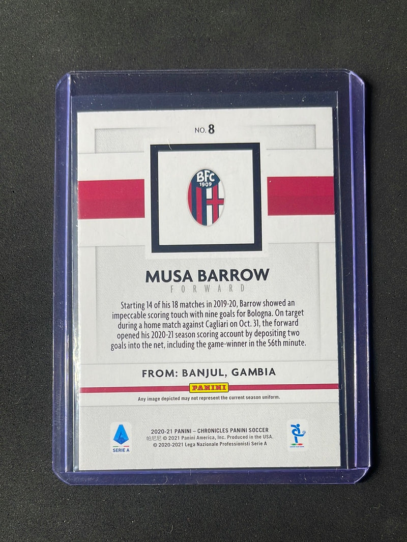 2020-21 Panini Chronicles Musa Barrow Panini Serie A Silver Circles