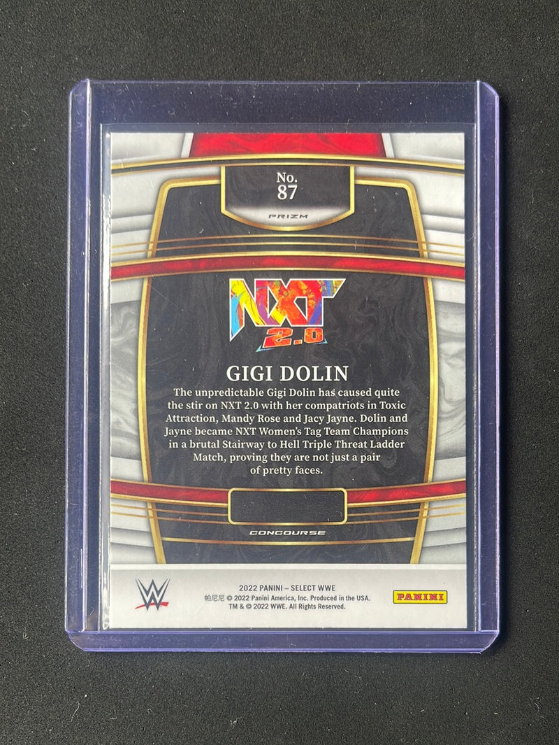 2022 Panini Select WWE Gigi Dolin Concourse Silver