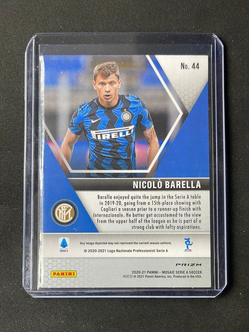 2020-21 Panini Mosaic Serie A Nicolo Barella Mosaic