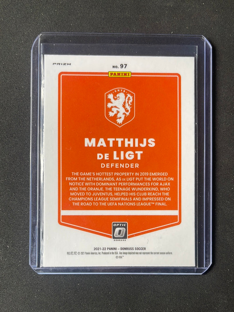 2021-22 Panini Donruss Road To Qatar Matthijs De Ligt Optic Silver