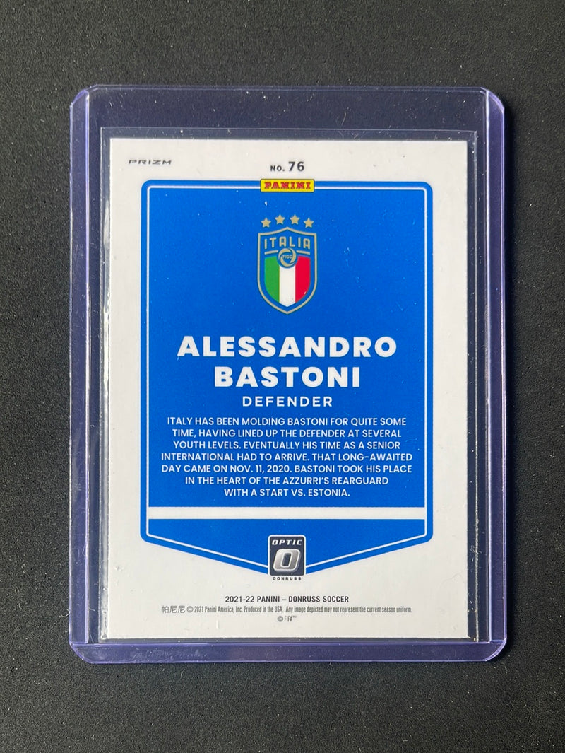 2021-22 Panini Donruss Road To Qatar Alessandro Bastoni Optic Silver