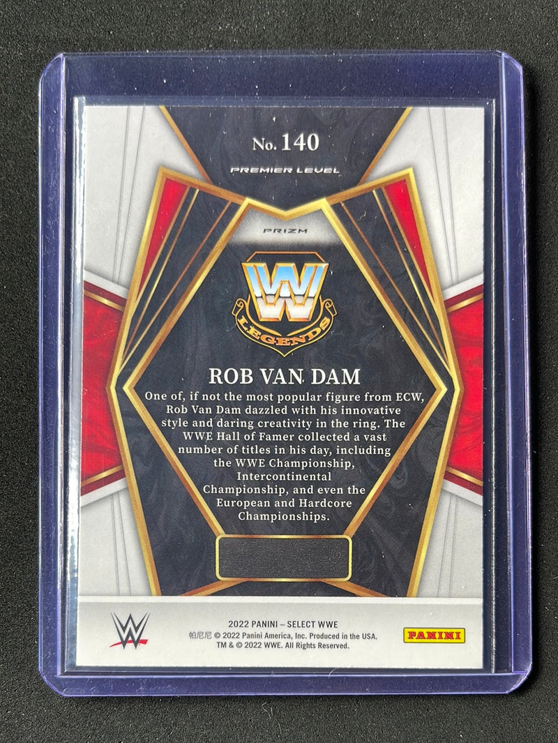 2022 Panini Select WWE Rob Van Dam Premier Level Silver Prizm