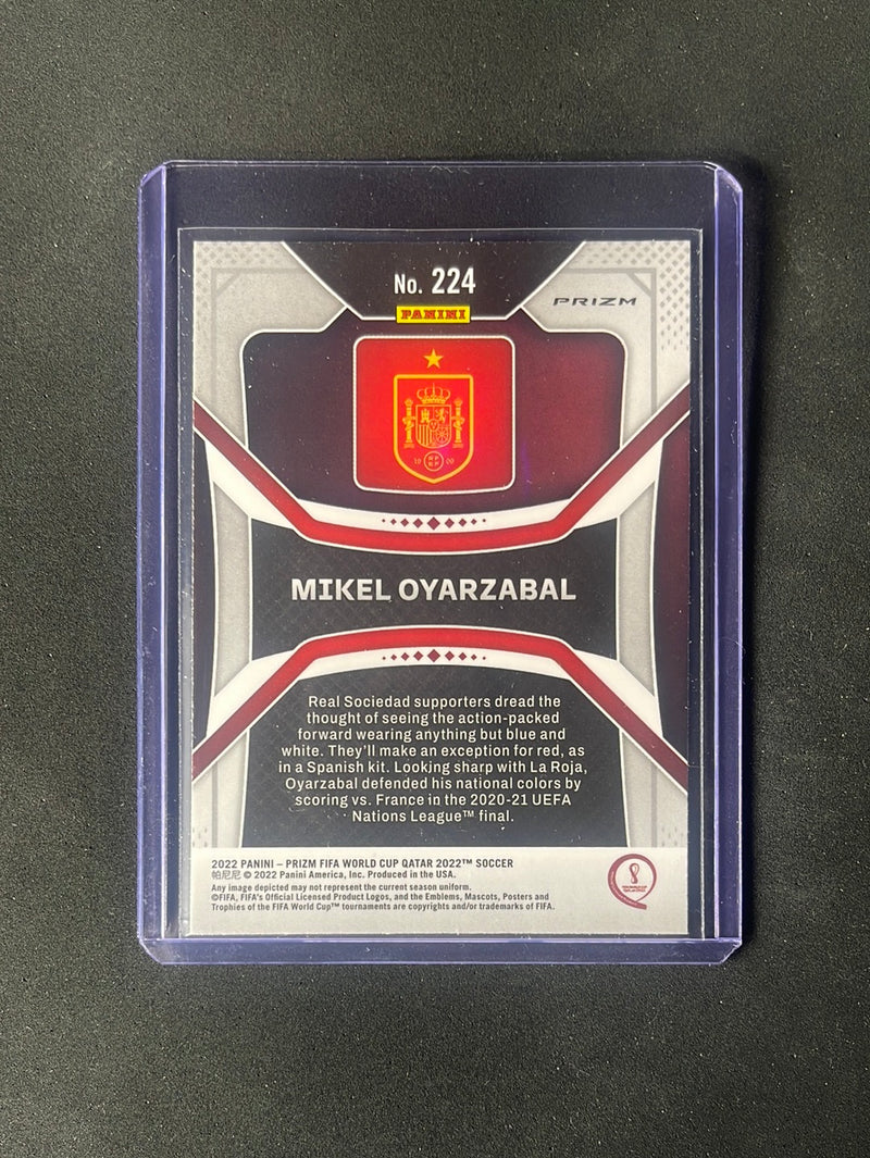 2022 Panini Prizm FIFA World Cup Qatar Mikel Oyarzabal Silver Prizm