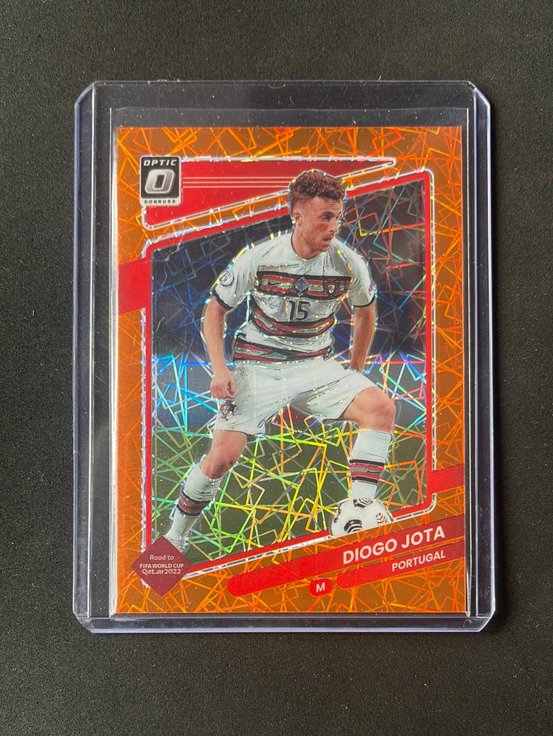 2021-22 Panini Donruss Road To Qatar Diogo Jota Orange Velocity 28/49