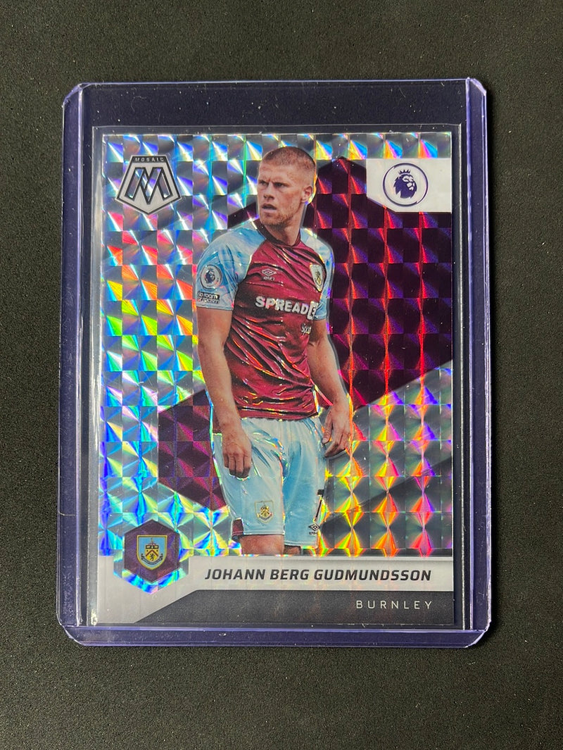 2021-22 Panini Mosaic EPL Johann Berg Gudmundsson Mosaic