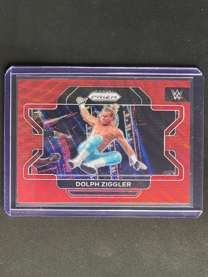 2022 Prizm WWE Dolph Ziggler Ruby Wave Prizm