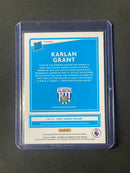 2020-21 Panini Chronicles Karlan Grant Optic Rated Rookies Premier League Blue Shimmer