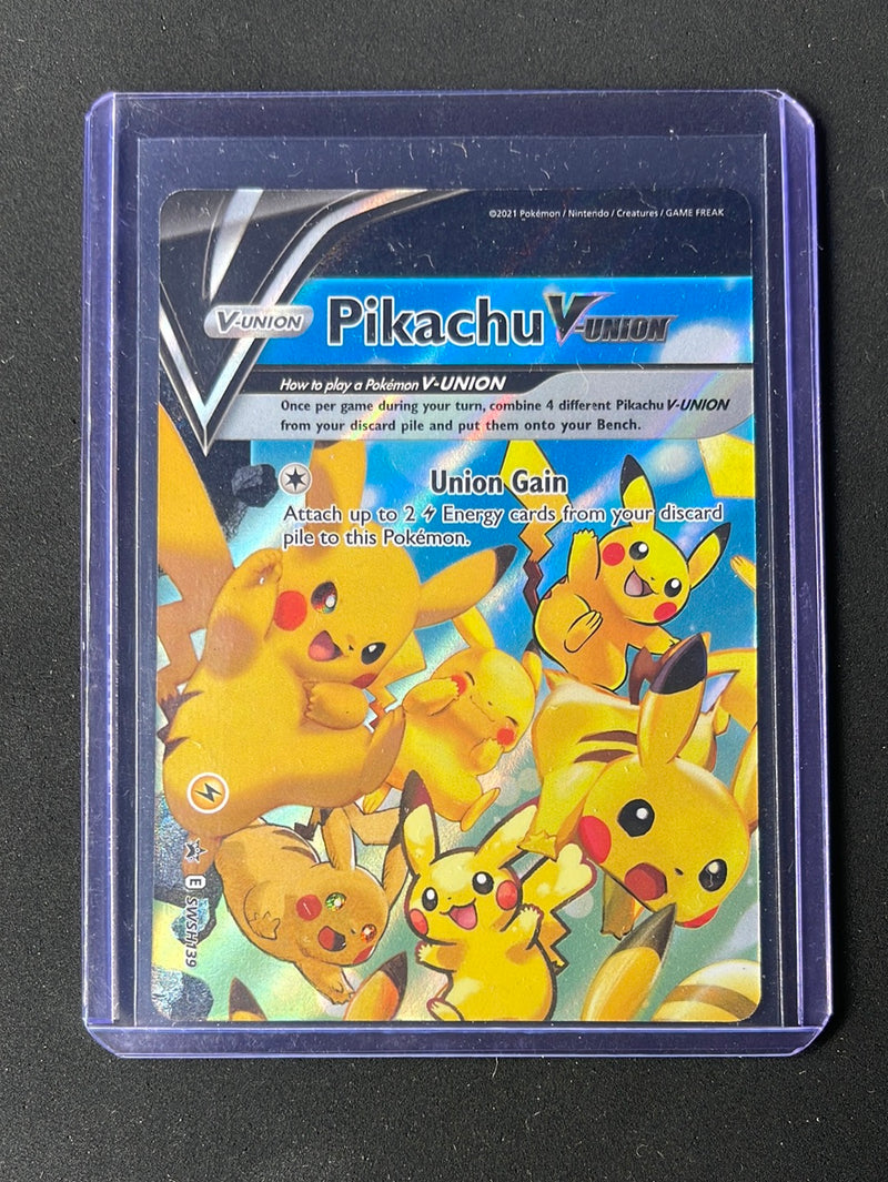 Pokemon TCG Sword & Shield Black Star Promo Pikachu V-Union SWSH139