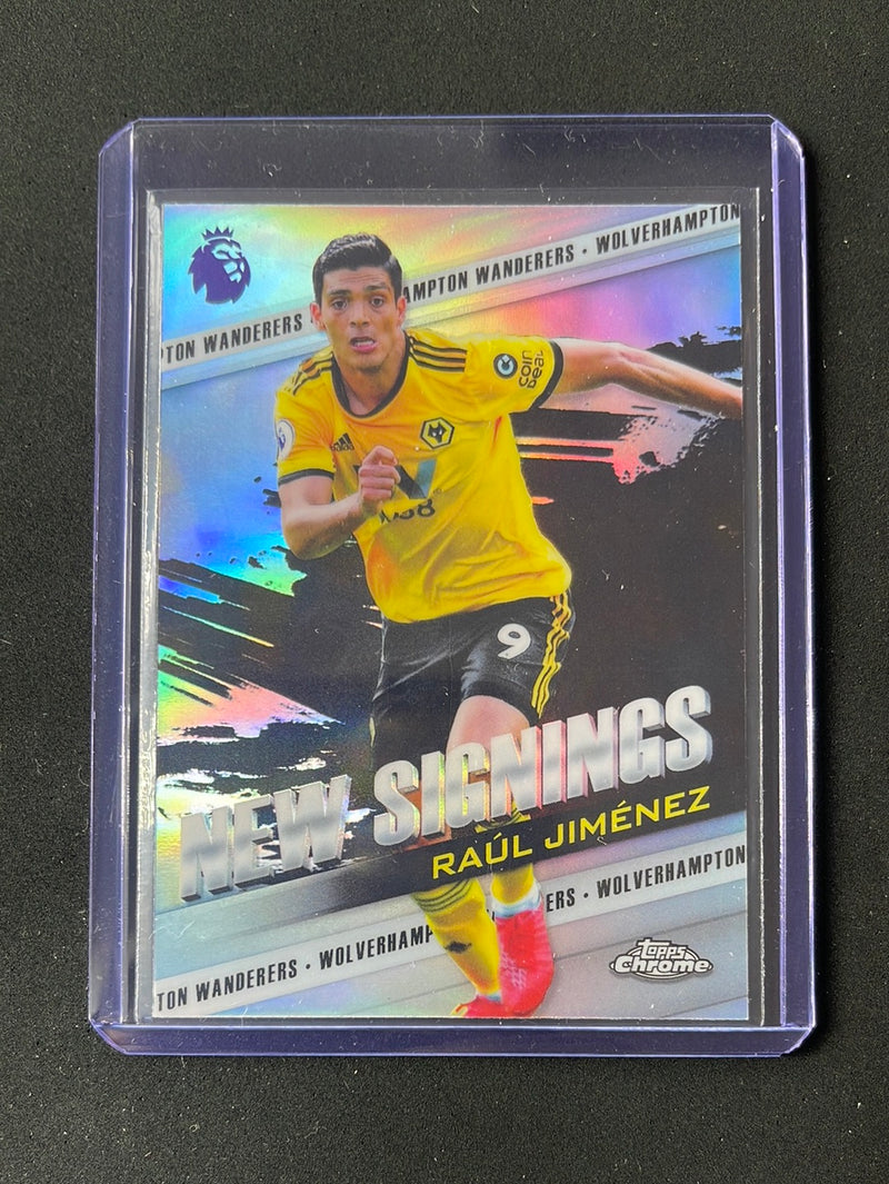 2018-19 Topps Chrome Premier League Raul Jimenez New Signings