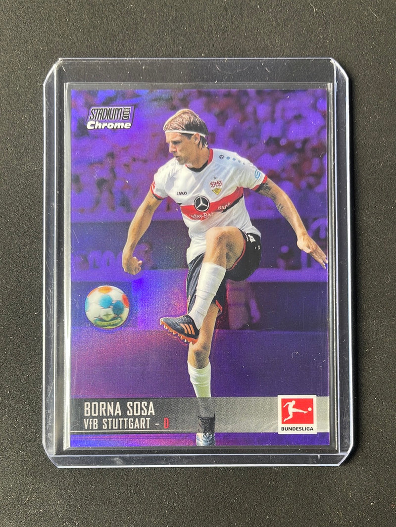 2021-22 Topps Bundesliga Stadium Club Chrome Borna Sosa Purple Refractor 122/299