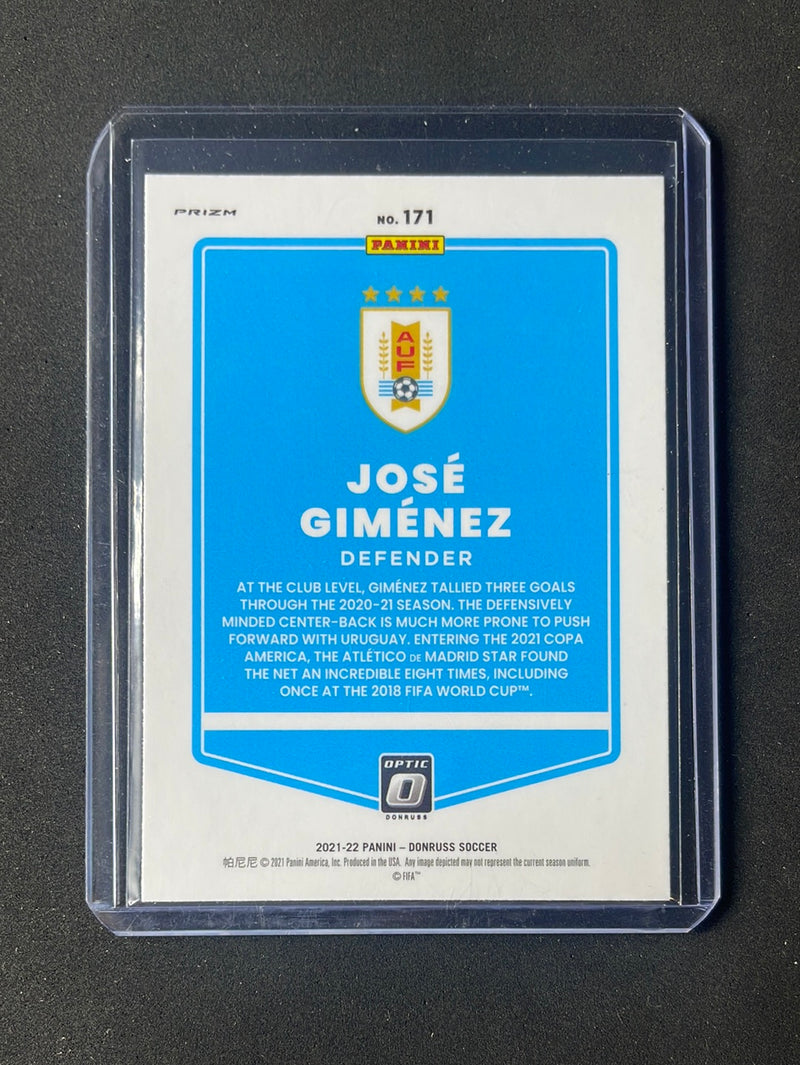 2021-22 Panini Donruss Road To Qatar Jose Gimenez Optic Silver