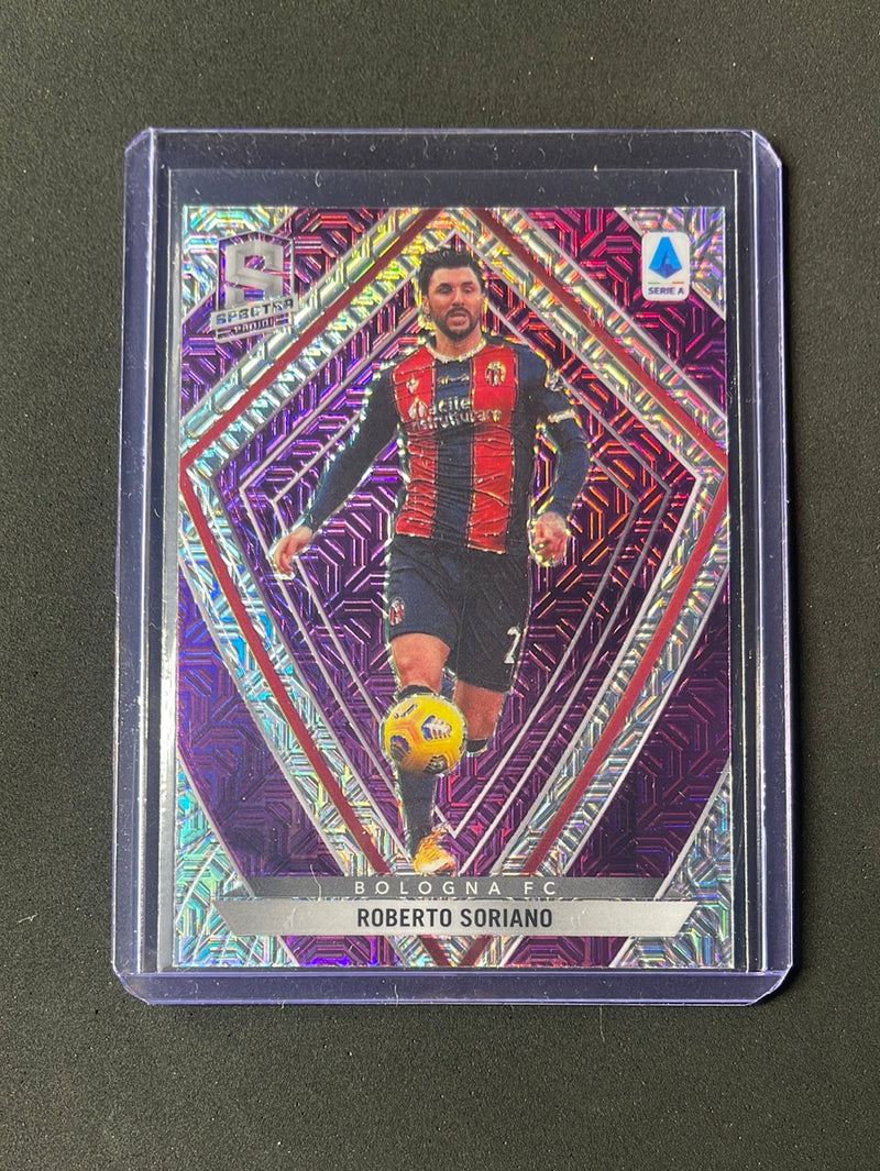 2020-21 Panini Chronicles Roberto Soriano Spectra Serie A Purple Mojo