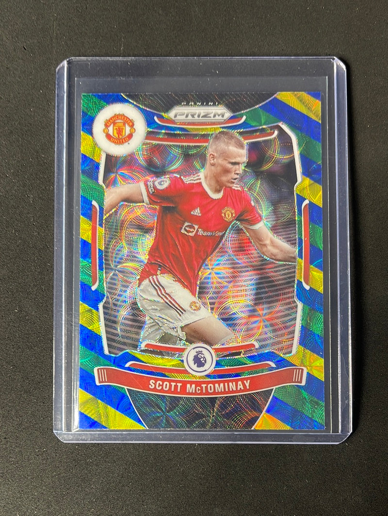 2021-22 Prizm Premier League Scott McTominay Blue/Yellow/Green Choice Prizm