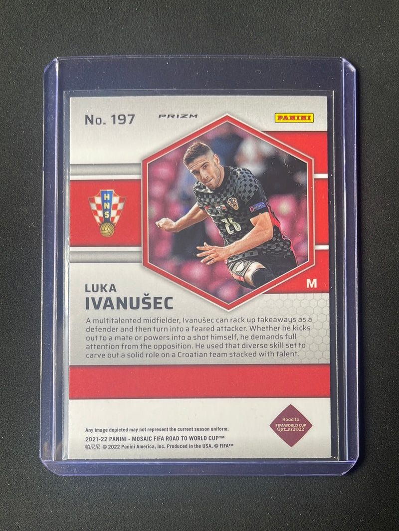 2021-22 Mosaic FIFA Road to World Cup Luka Ivanusec Red