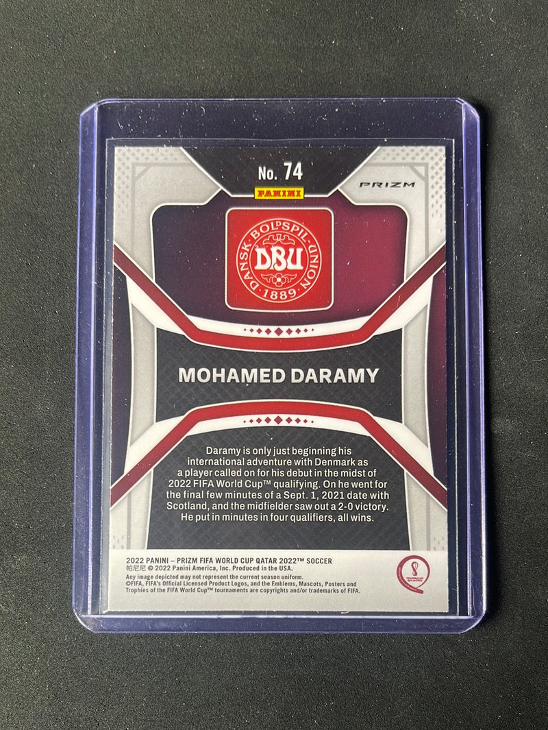 2022 Panini Prizm FIFA World Cup Qatar Mohamed Daramy Pink Prizm