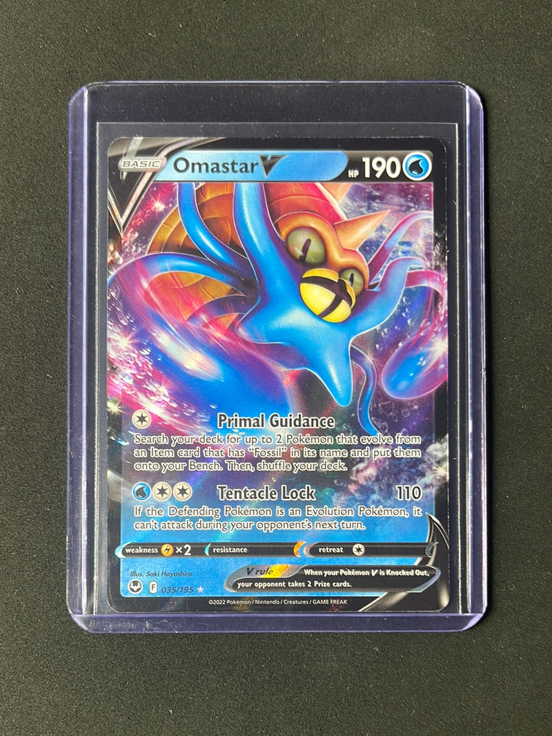 Pokemon TCG Silver Tempest Omastar V 35/195