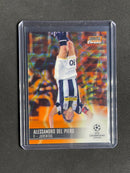 2020-21 Topps Stadium Club UEFA Champions League Alessandro Del Piero Orange Yellow Electric Wave Refractor