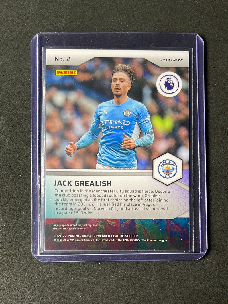 2021-22 Panini Mosaic EPL Jack Grealish Pitch Masters