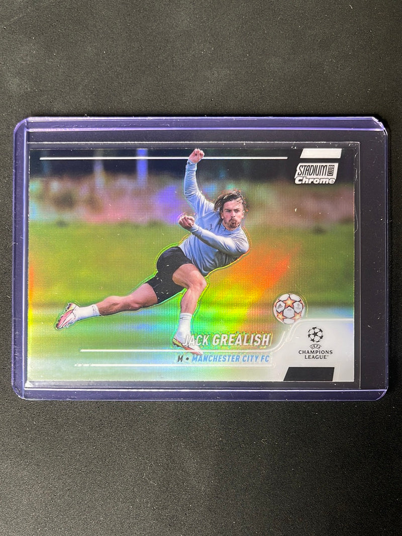 2021-22 Topps Stadium Club Chrome UEFA Champions League Jack Grealish Refractor