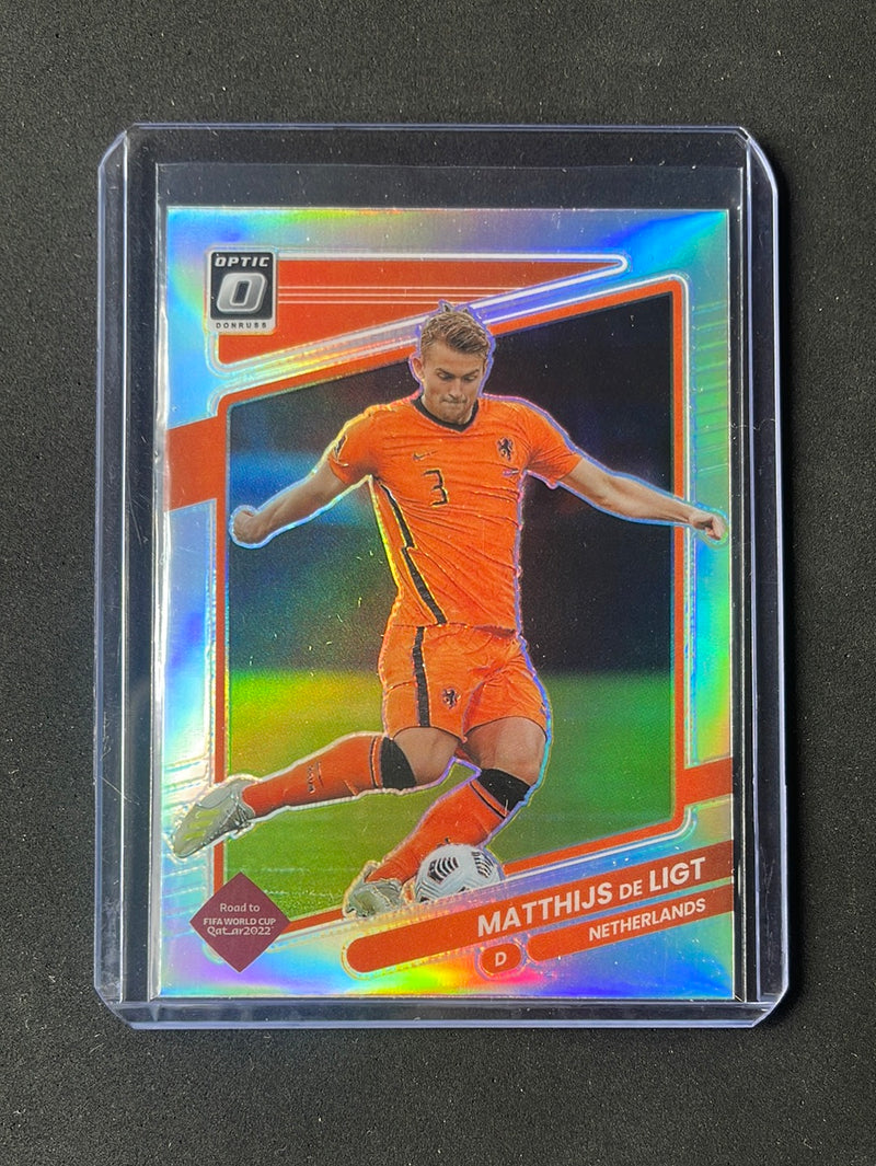 2021-22 Panini Donruss Road To Qatar Matthijs De Ligt Optic Silver