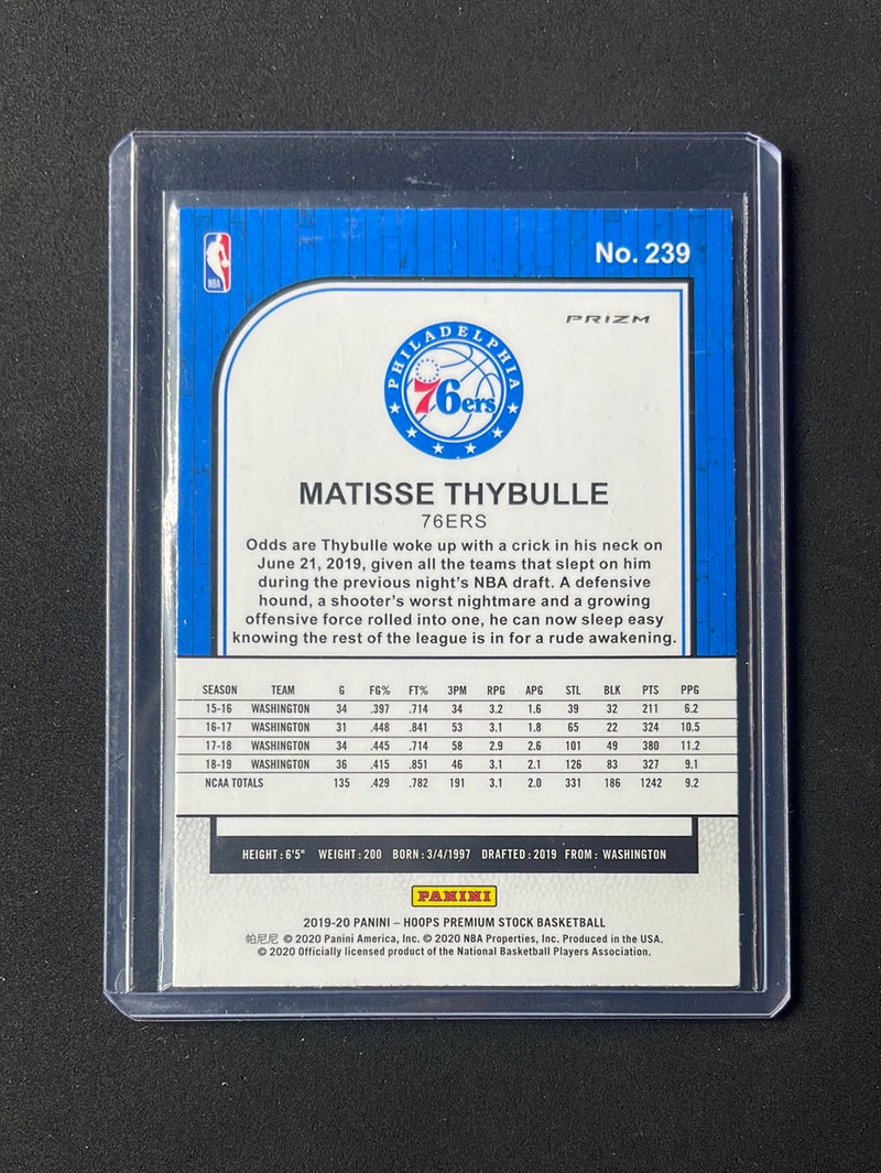 2019-20 Hoops Premium Matisse Thybulle Flash