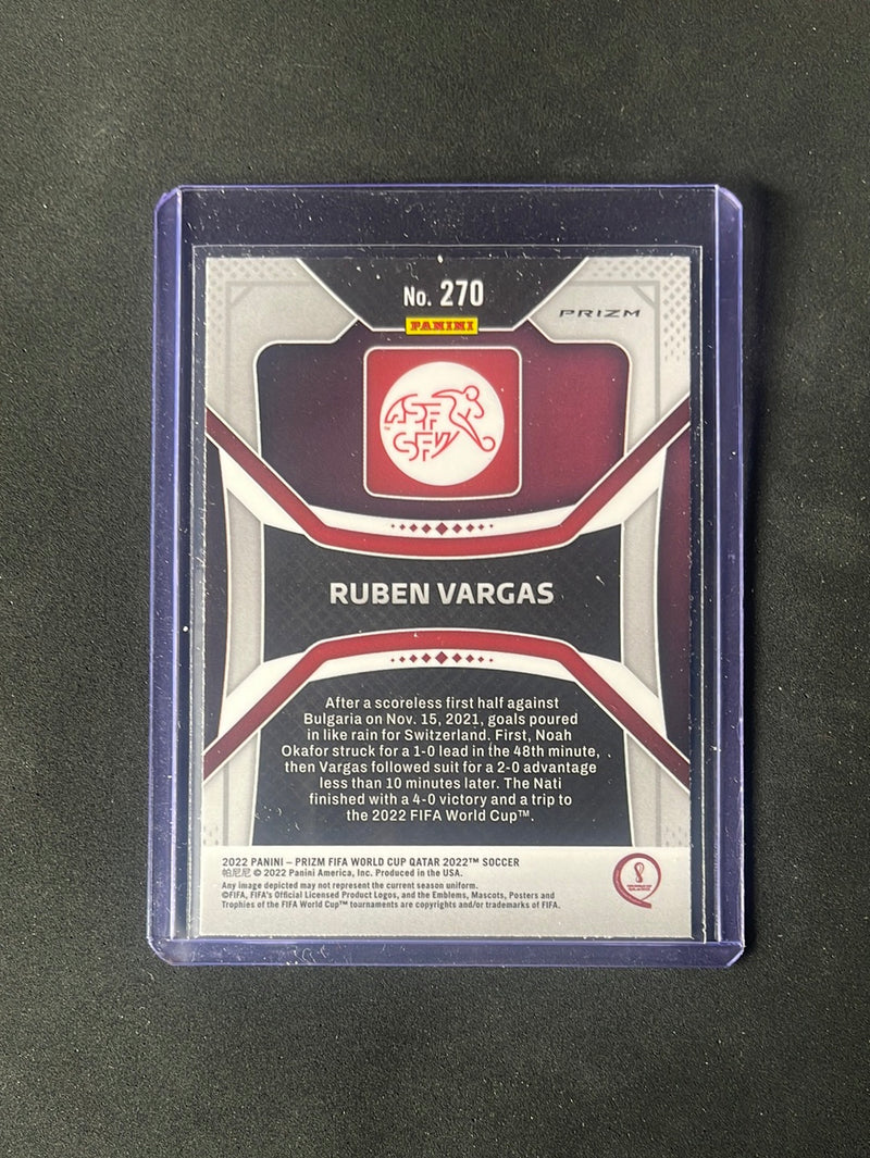 2022 Panini Prizm FIFA World Cup Qatar Ruben Vargas Silver Prizm