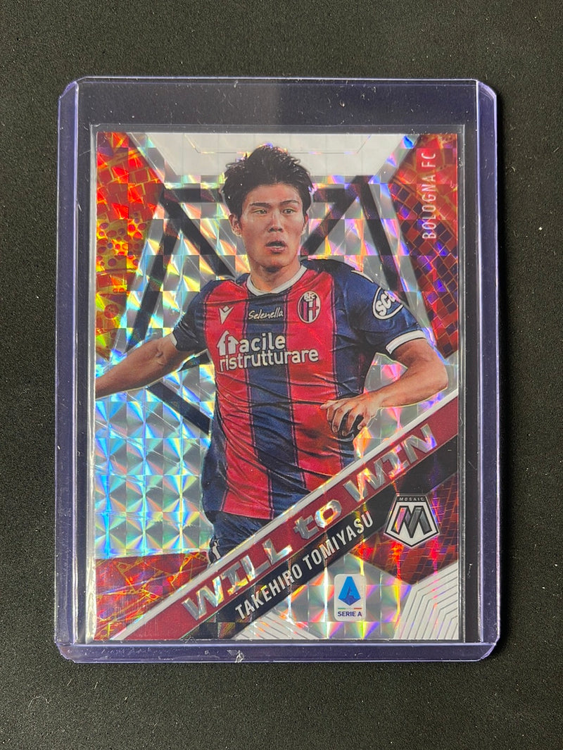 2020-21 Panini Mosaic Serie A Takehiro Tomiyasu Will To Win Mosaic