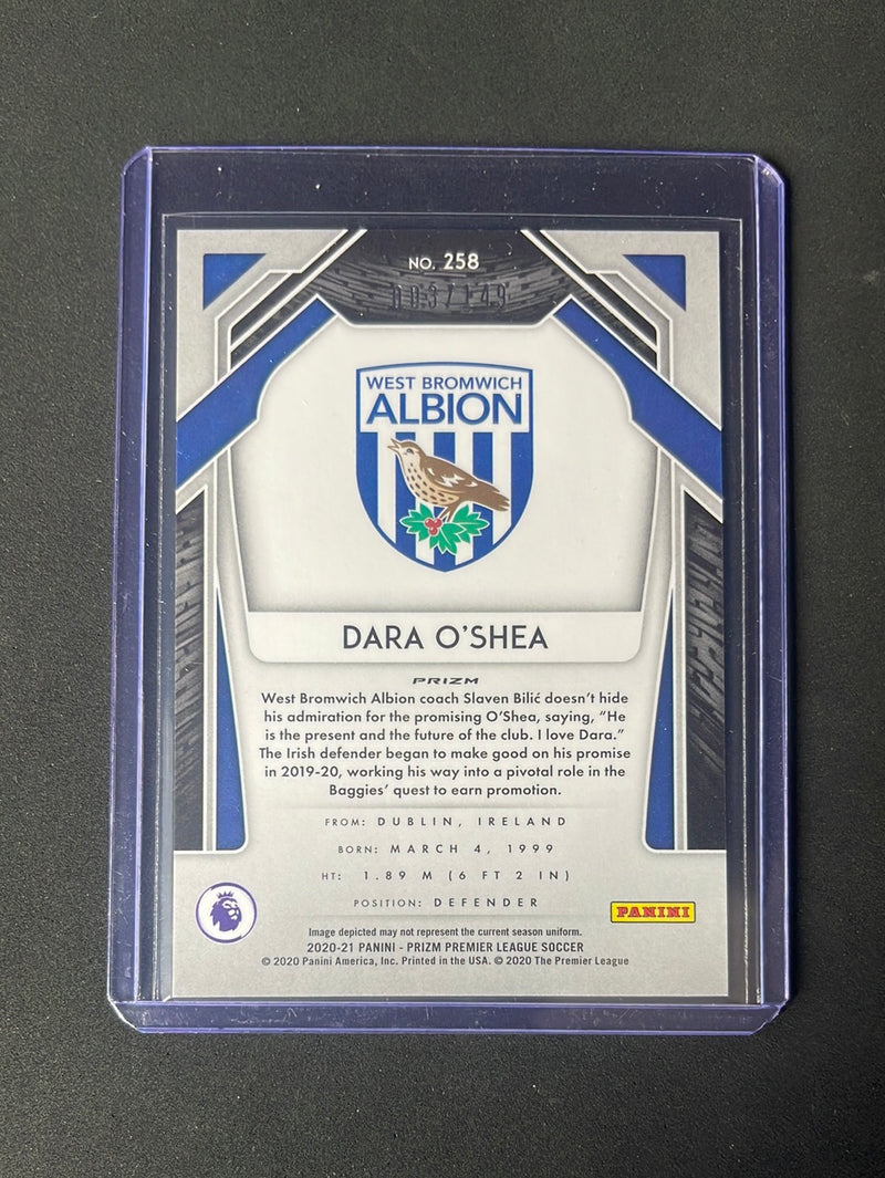 2020-21 Panini Prizm Premier League Dara O'Shea Red Prizm 3/149