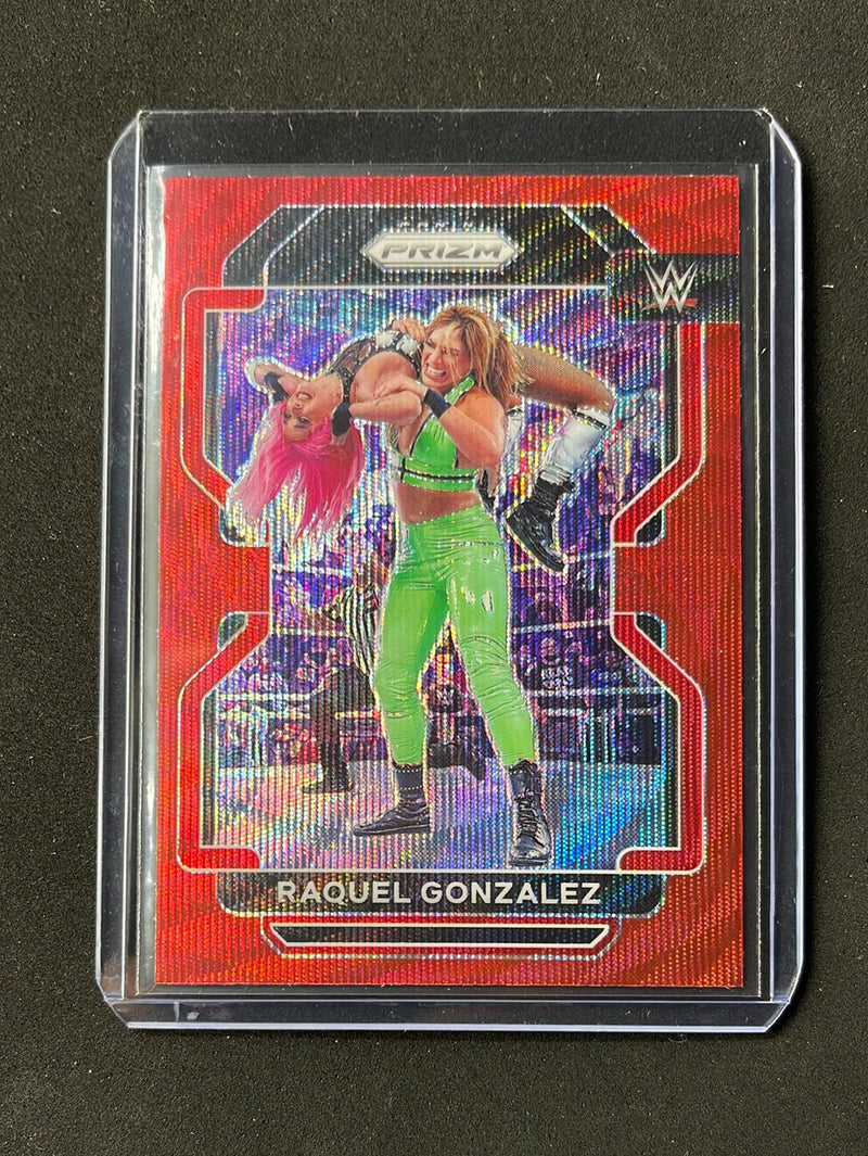 2022 Prizm WWE Raquel Gonzalez Ruby Wave Prizm