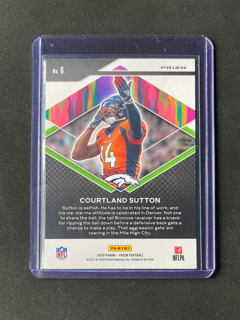 2020 Panini Prizm Football Courtland Sutton Hype Green Prizm