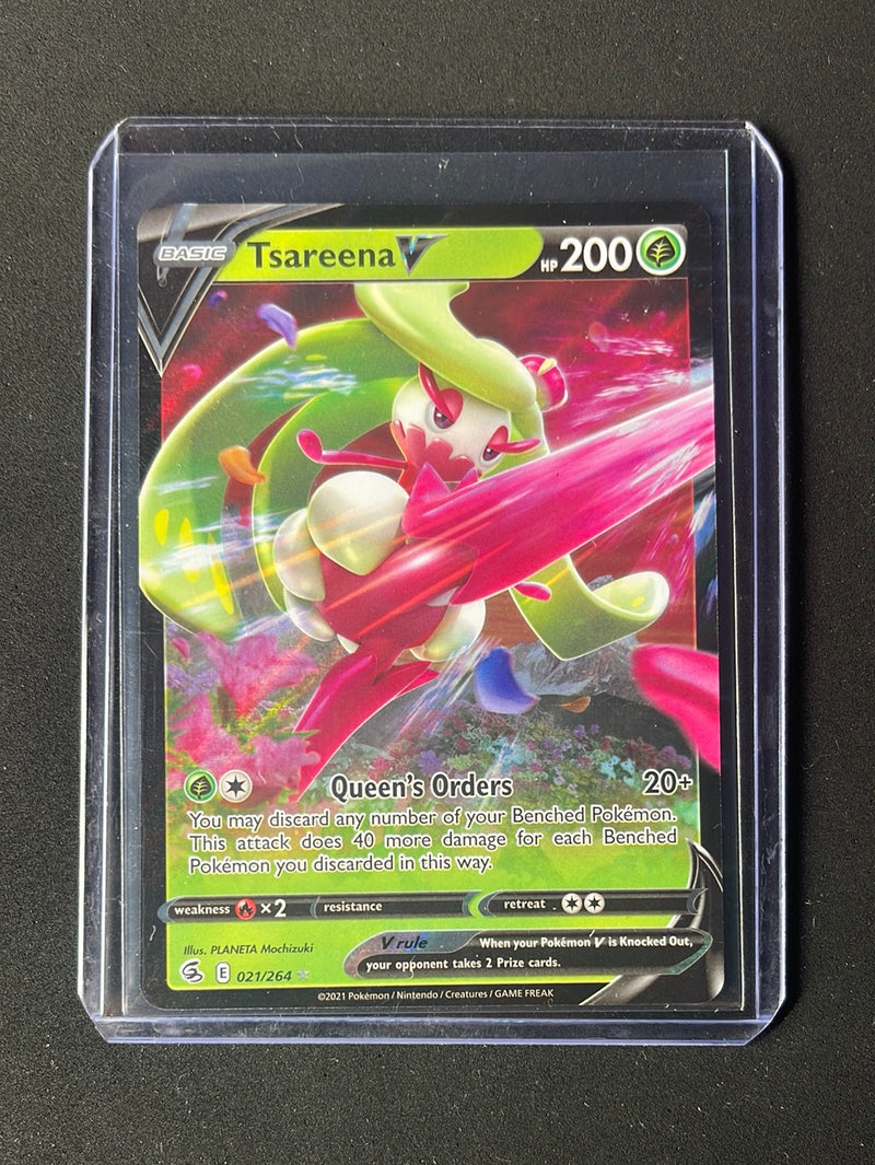 Pokemon TCG Fusion Strike Tsareena V 21/264 Pokemon TCG Fusion Strike Tsareena V 21/264