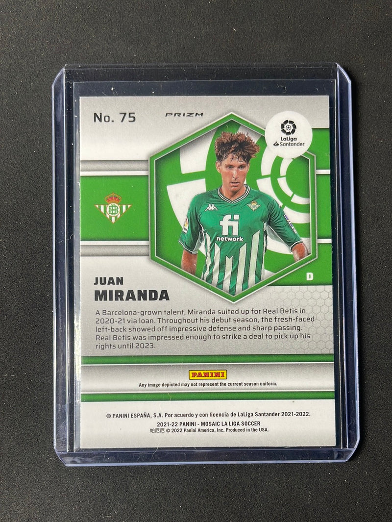 2021-22 Panini Mosaic La Liga Juan Miranda Red Mosaic