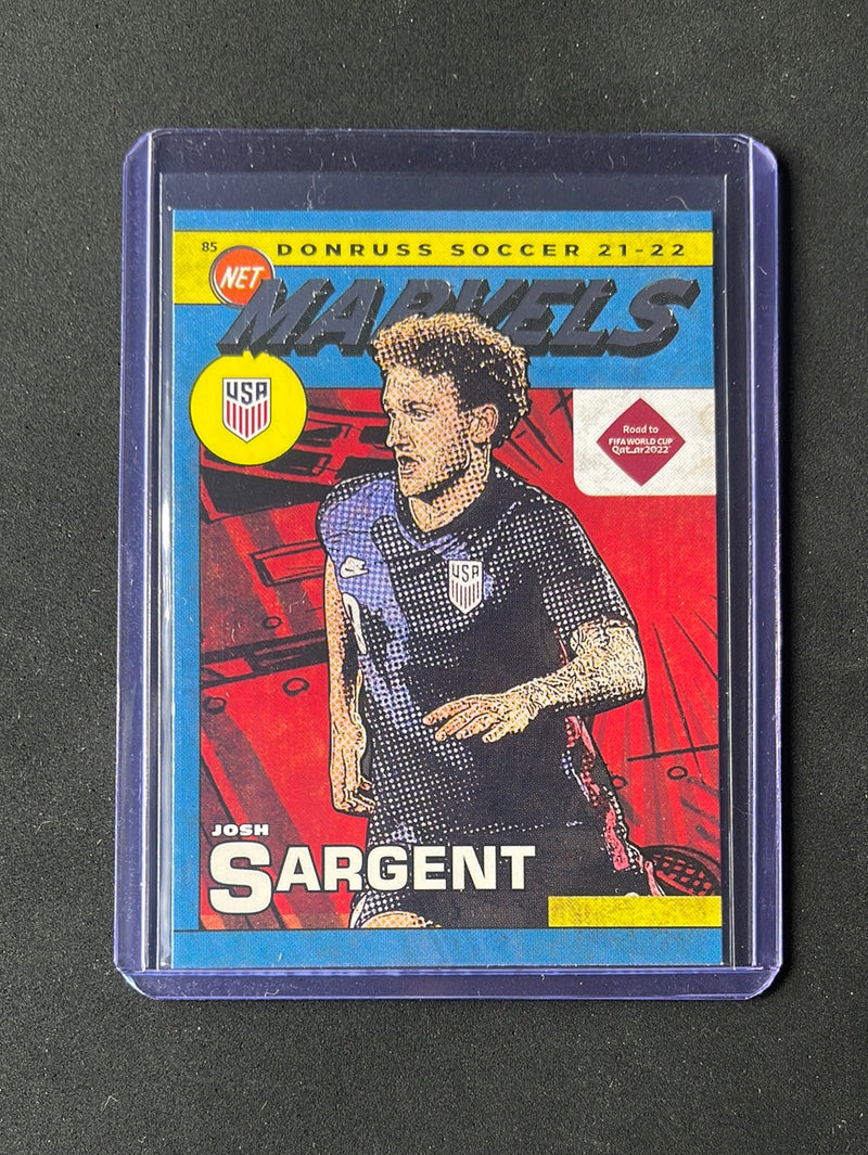 2021-22 Panini Donruss Road To Qatar Josh Sargent Net Marvels