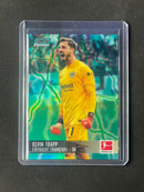 2021-22 Topps Bundesliga Stadium Club Chrome Kevin Trapp Aqua/Green Electric 15/175