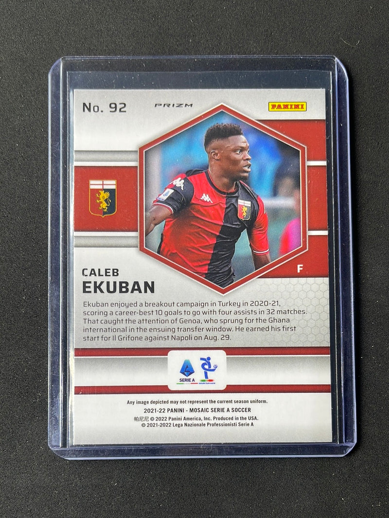 2021-22 Panini Mosaic Serie A Caleb Ekuban Mosaic