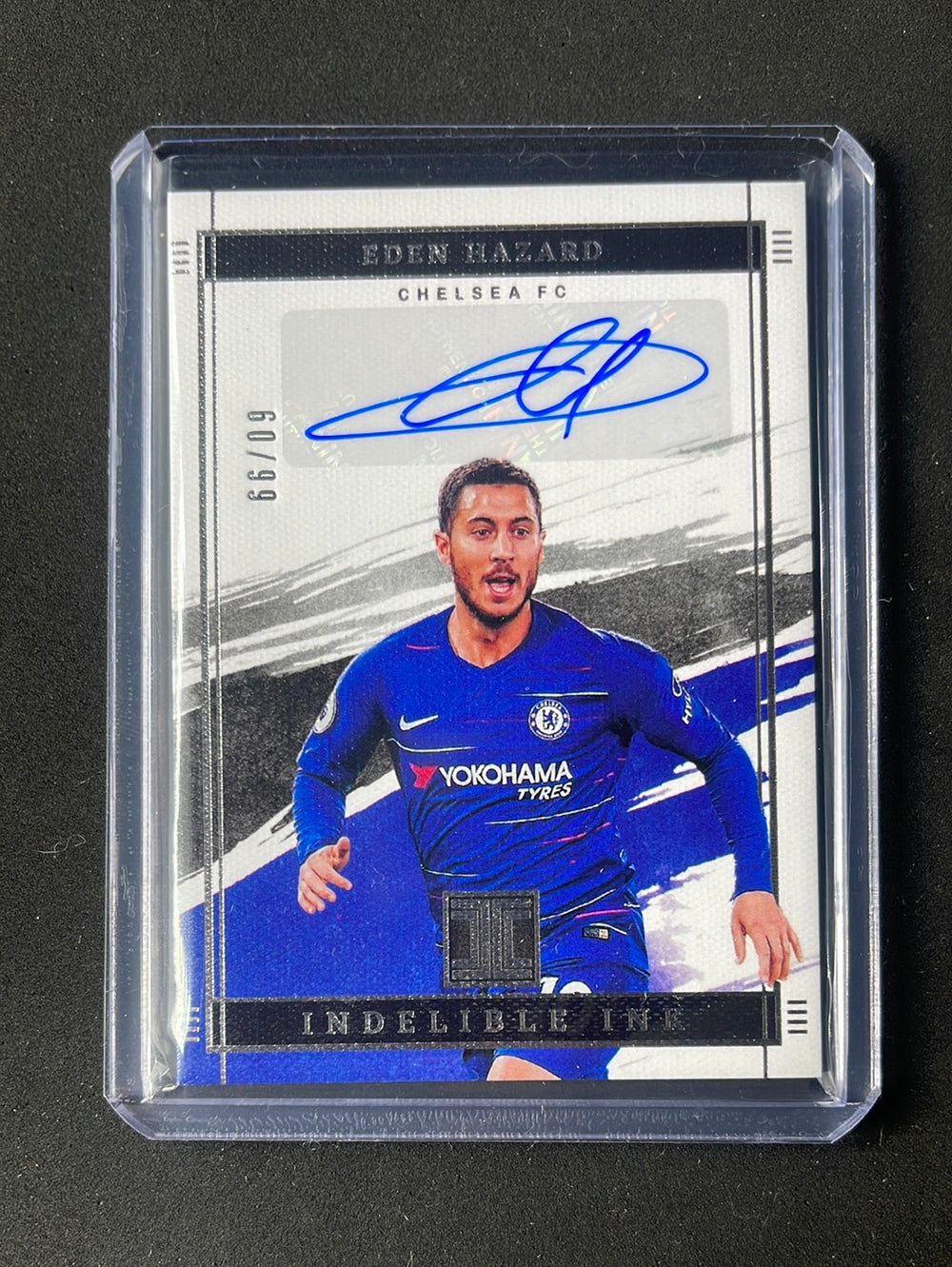 2021-22 Panini Impeccable EPL Eden Hazard Indelible Ink 60