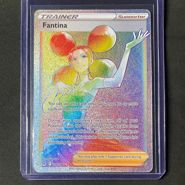 Pokemon TCG Lost Origin Fantina Hyper Rare Trainer 206/196