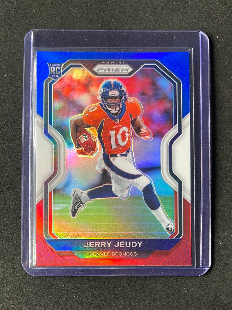 2020 Panini Prizm Football Jerry Jeudy Red/White/Blue Prizm