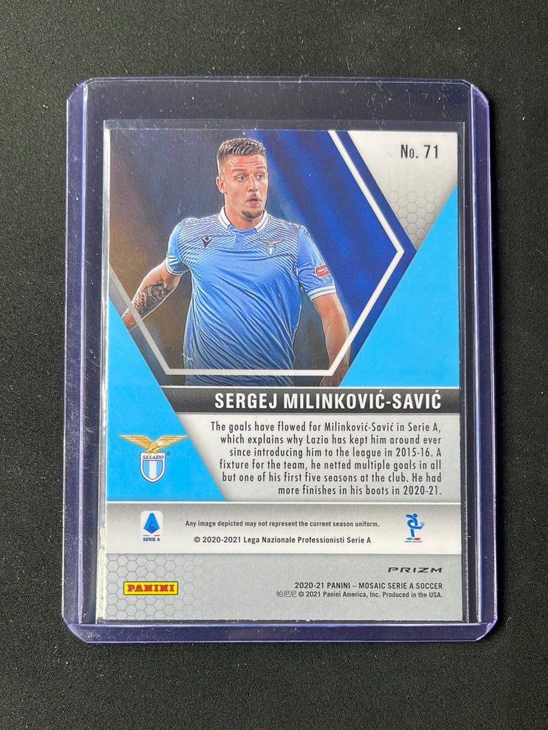 2020-21 Panini Mosaic Serie A Sergej Milinkovic-Savic Mosaic