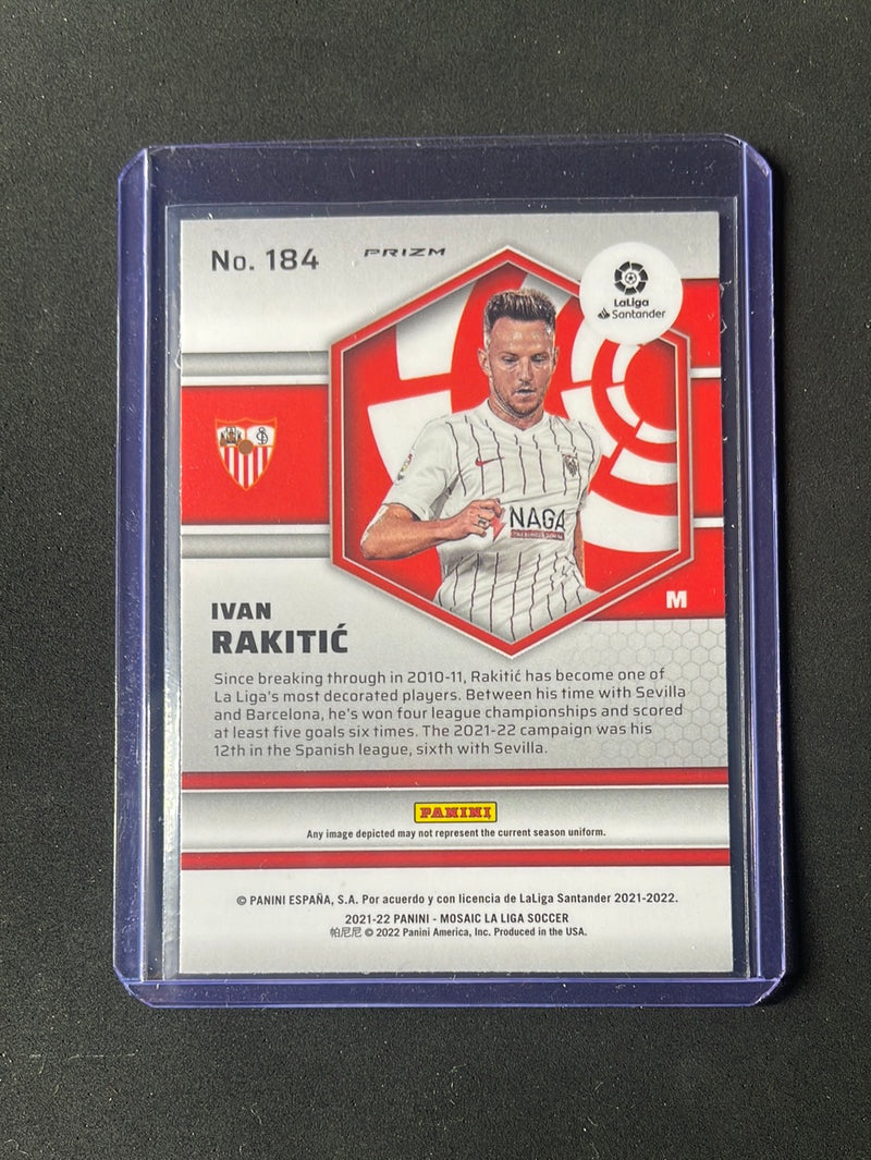 2021-22 Panini Mosaic La Liga Ivan Rakitic Red Mosaic